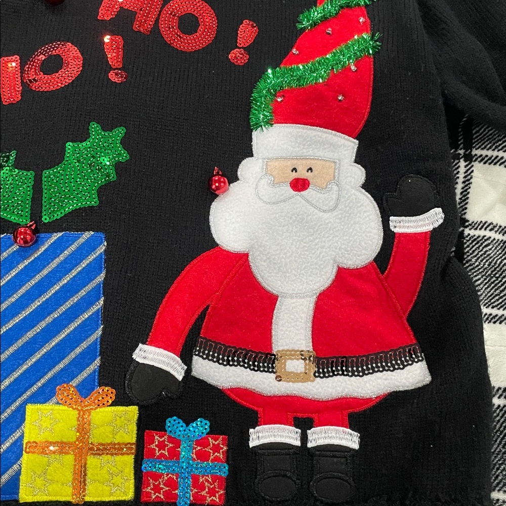 Holiday Time Christmas Sweater and Earrings Bundle - Picture 9 of 11